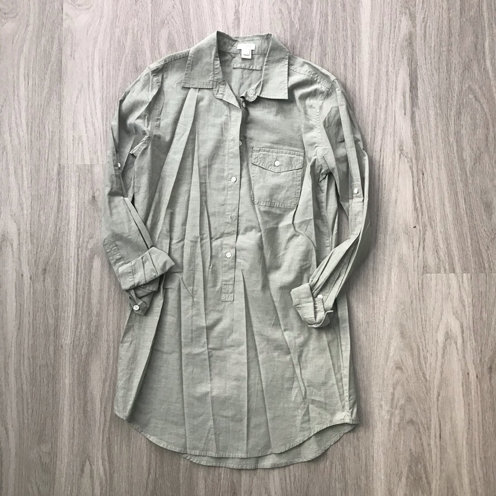 J.Crew Half Button Tunic